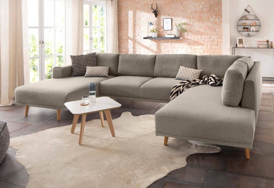 Home affaire Zithoek Lasse U-vorm in scandinavische stijl met houten poten - Foto 6