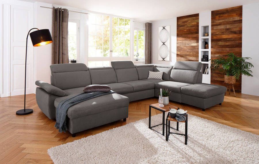 Home affaire Zithoek Mauritius U-model met verstelbare armleuningen en hoofdbord naar keuze met slaapfunctie - Foto 11