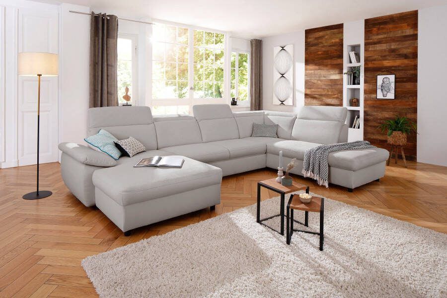 Home affaire Zithoek Mauritius U-model met verstelbare armleuningen en hoofdbord naar keuze met slaapfunctie - Foto 11