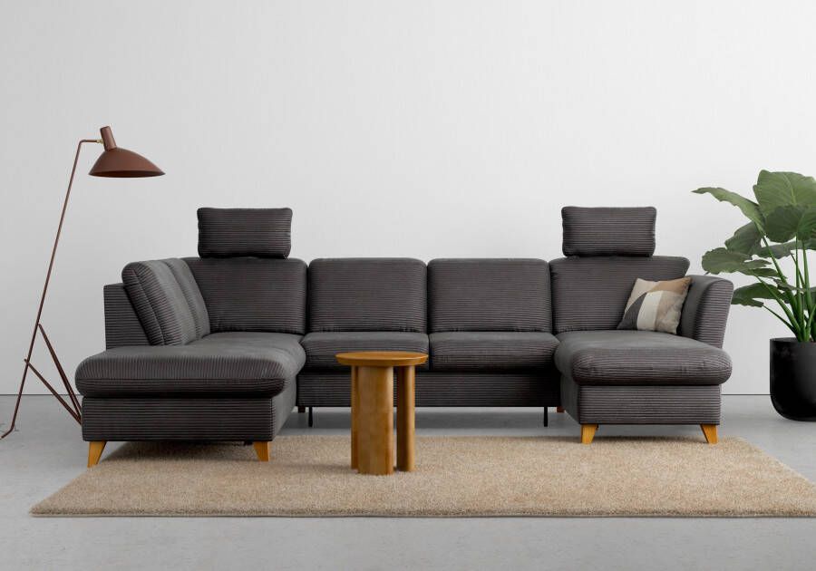 Home affaire Zithoek Trelleborg U-vorm naar keuze met slaapfunctie en bedkist inclusief binnenveringsinterieur - Foto 13