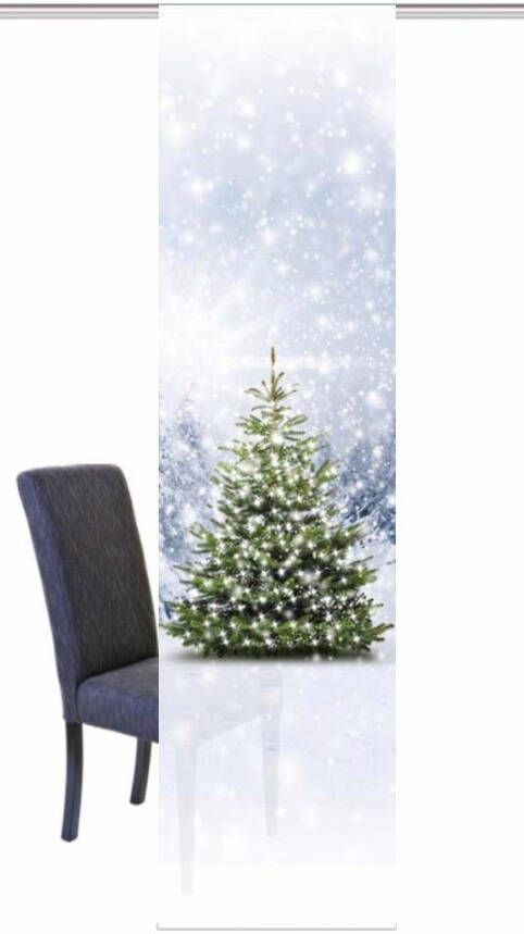 HOME WOHNIDEEN Paneelgordijn Kerstboom HxB: 245x60 inclusief bevestigingsmateriaal (1 stuk) - Foto 6