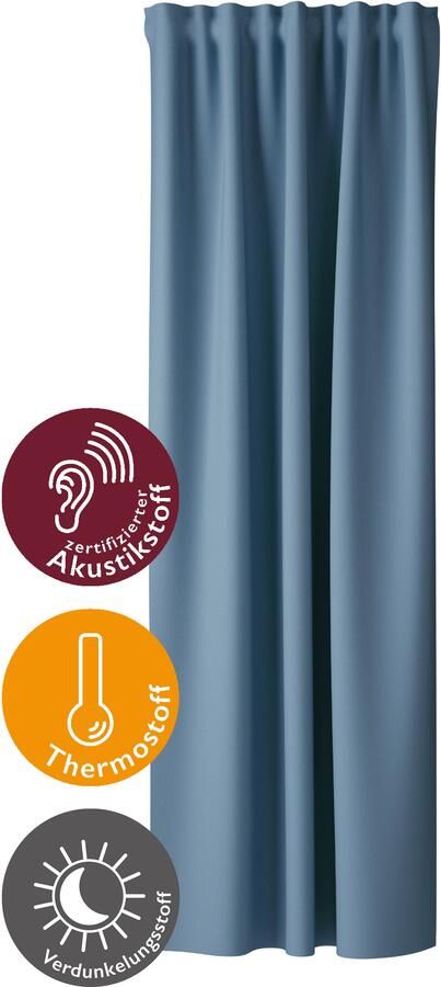 HOMING Gordijn Galdin Verduisteringsgordijn ondoorzichtig thermo energiebesparend (1 stuk) - Foto 1