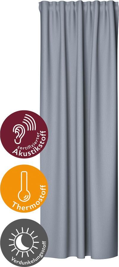 HOMING Gordijn Galdin Verduisteringsgordijn ondoorzichtig thermo energiebesparend (1 stuk)