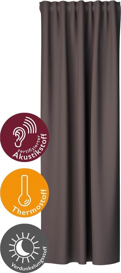 HOMING Gordijn Galdin Verduisteringsgordijn ondoorzichtig thermo energiebesparend (1 stuk) - Foto 2