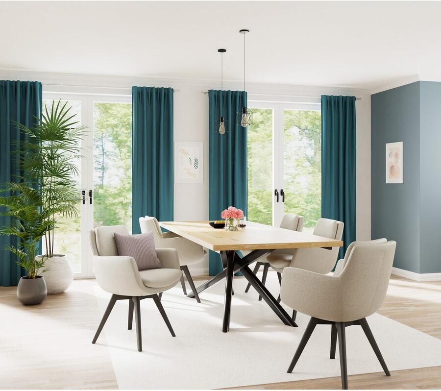 HOMING Gordijn Galdin Verduisteringsgordijn ondoorzichtig thermo energiebesparend (1 stuk)