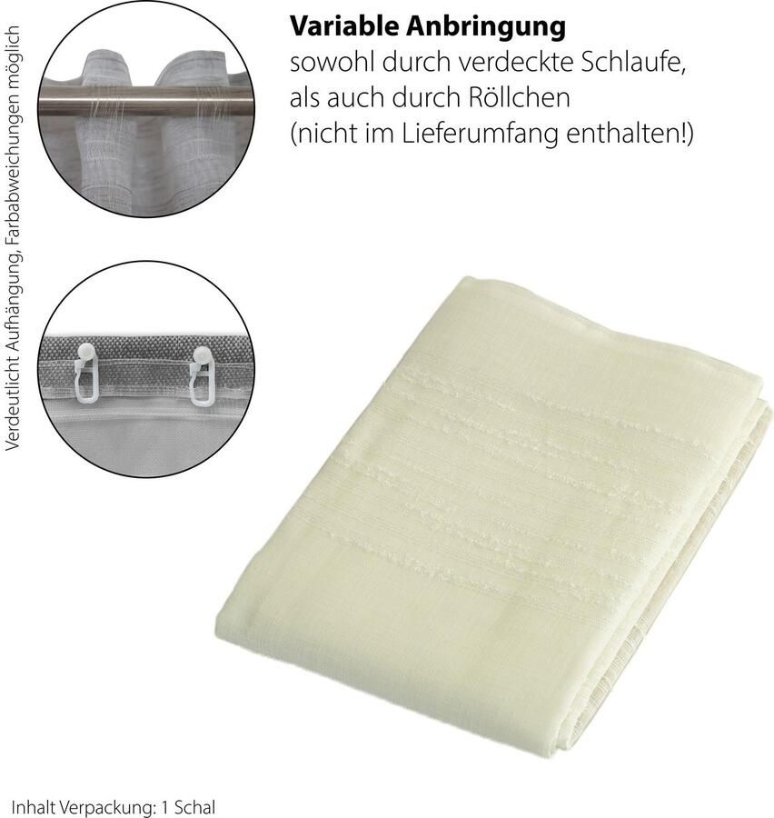 HOMING Gordijn Lennik Strepen modern kleurverloop woonkamer slaapkamer (1 stuk)