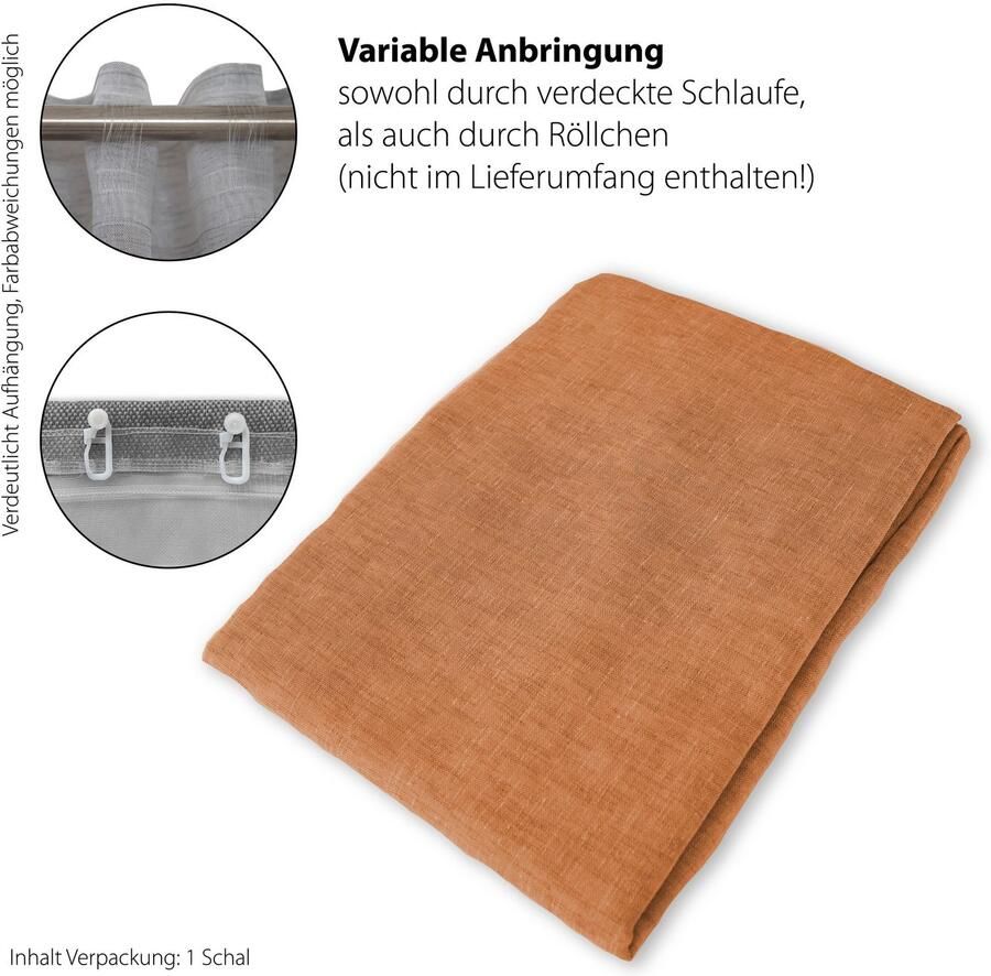 HOMING Gordijn Oskar Kant-en-klaar gordijn (1 stuk)