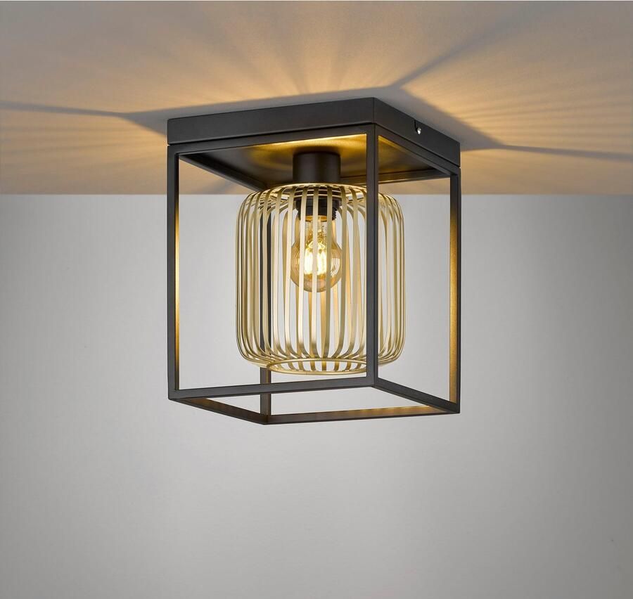 Honsel Leuchten Plafondlamp CAYDO Moderne zandzwarte lamp geeft je ruimte iets extravagants (1 stuk) - Foto 2