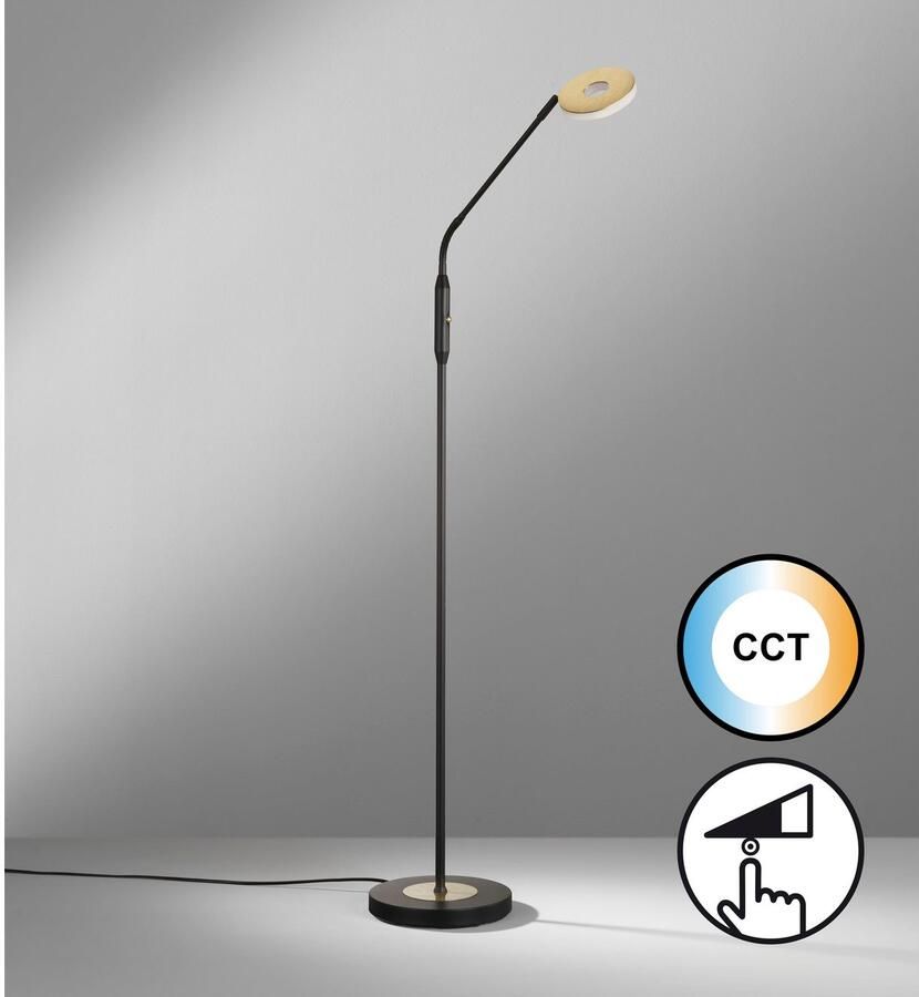Honsel Leuchten Staande lamp Dent duurzame led dimbaar (1 stuk)