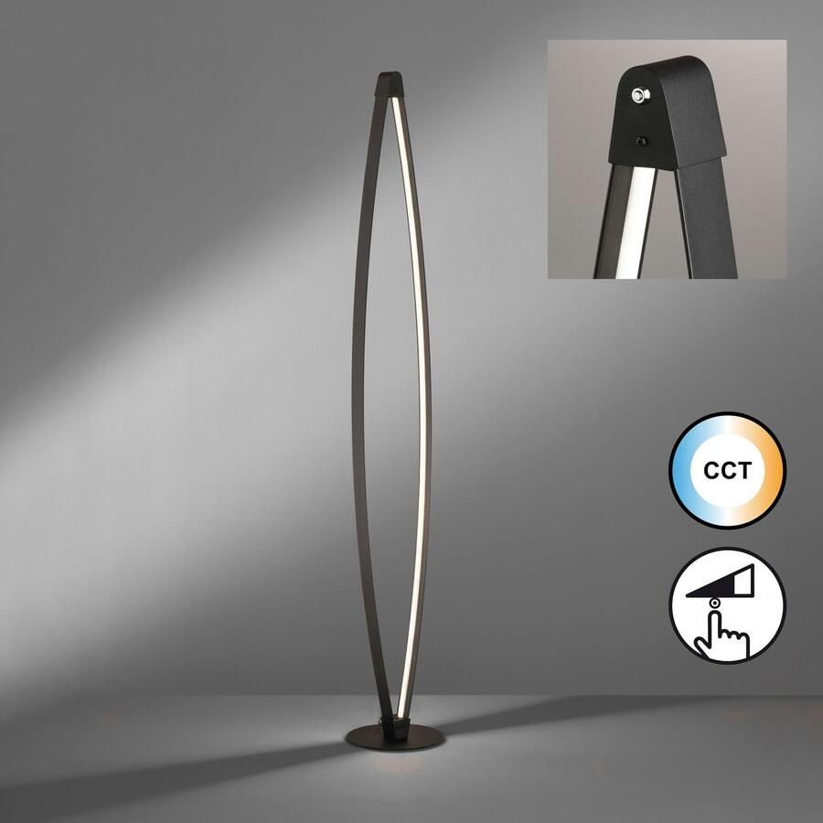 Honsel Leuchten Staande lamp Fenga duurzame led dimbaar (1 stuk) - Foto 2