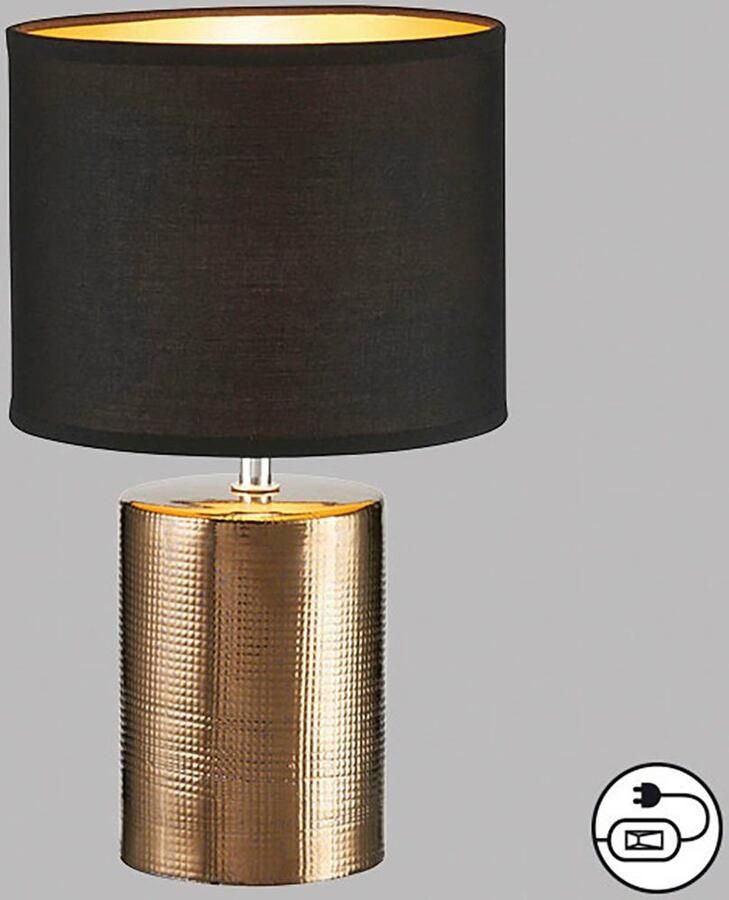 Honsel Leuchten Tafellamp Bronz extravagante materiaalcombinatie (1 stuk)