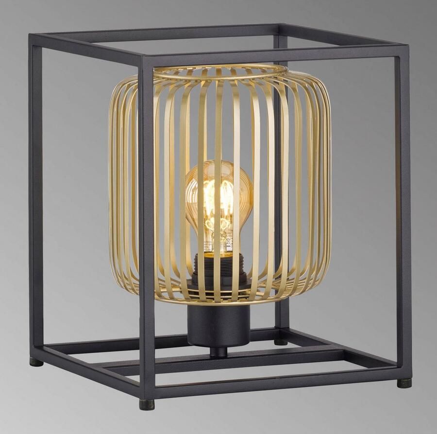 Honsel Leuchten Tafellamp CAYDO Moderne zandzwarte lamp geeft je ruimte iets extravagants (1 stuk) - Foto 2