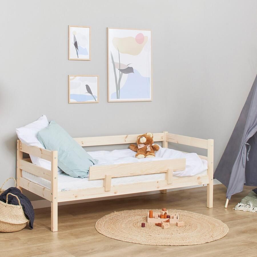 Hoppekids 1-persoonsledikant ECO Comfort kinderbed massief grenenhout tienerbed inclusief lattenbodem (set) - Foto 3