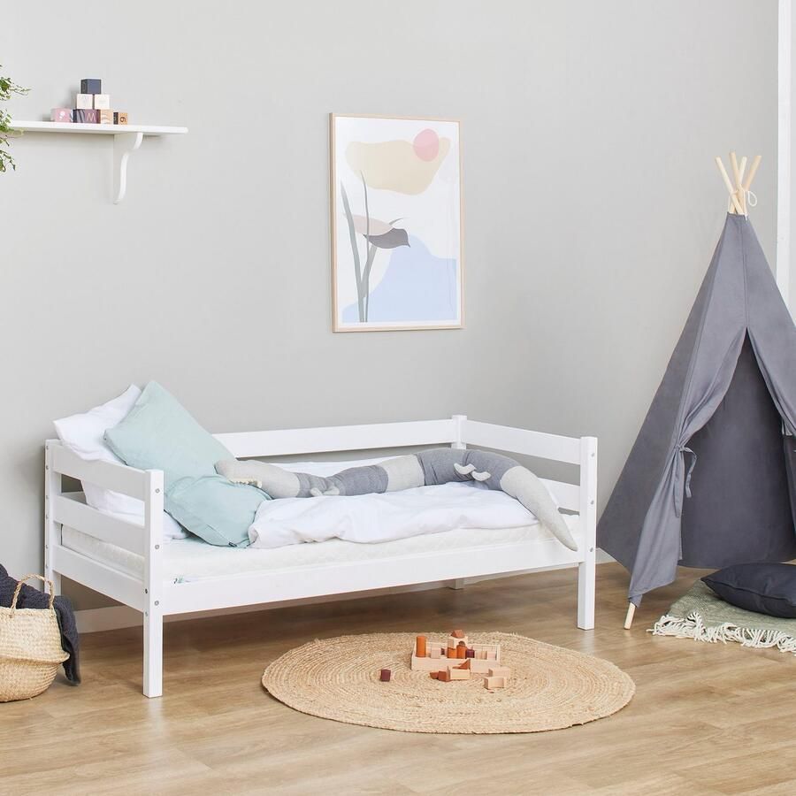 Hoppekids 1-persoonsledikant ECO Comfort kinderbed massief grenenhout tienerbed inclusief lattenbodem (set) - Foto 4