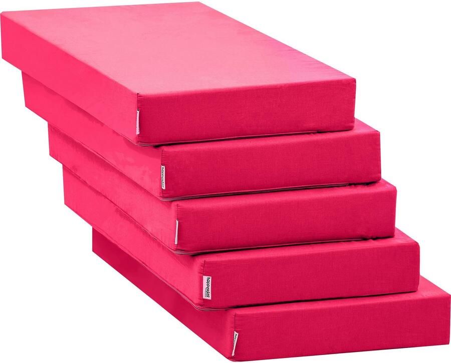 Hoppekids Hoogslaper ECO Dream 90x200 met bureau & loungebank logeerbed Kinderbed van massief hout bank uitschuifbaar tot logeerbed - Foto 2