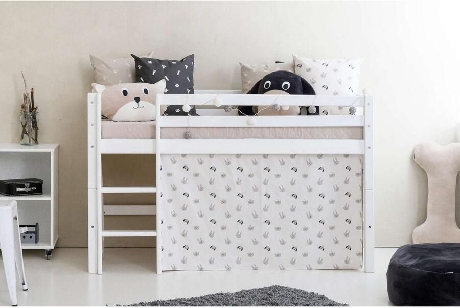 Hoppekids Hoogslaper ECO Dream kinderbed speelbed halfhoog bed van massief hout - Foto 2