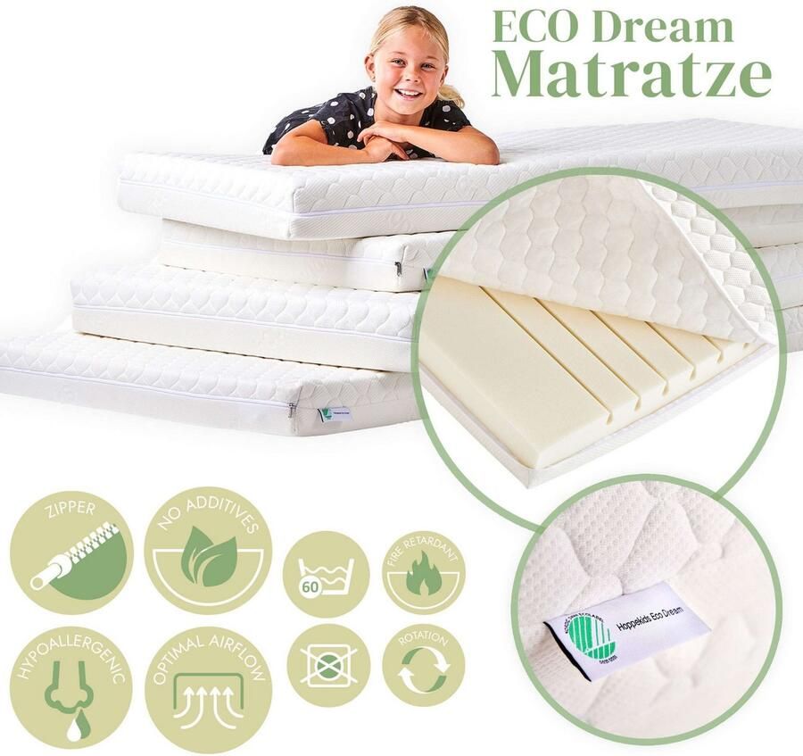 Hoppekids Hoogslaper ECO Dream kinderbed speelbed halfhoog bed van massief hout - Foto 2