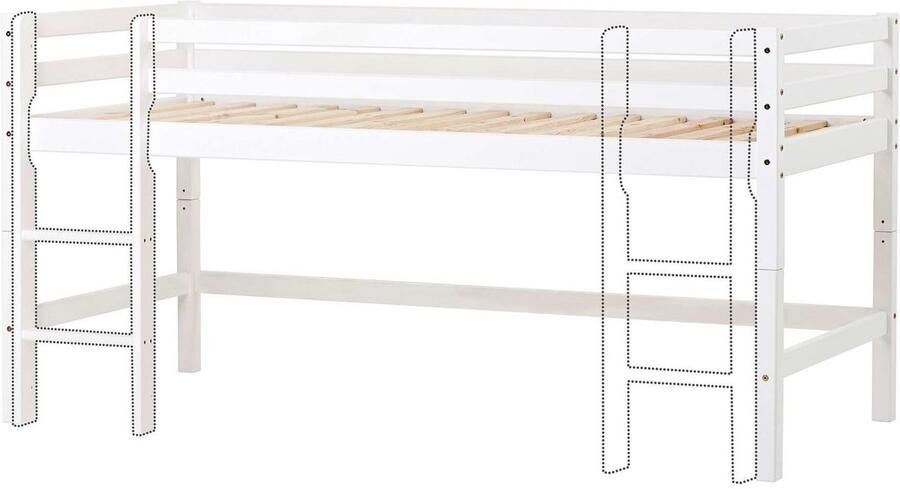 Hoppekids Hoogslaper ECO Dream kinderbed speelbed halfhoog bed van massief hout - Foto 2