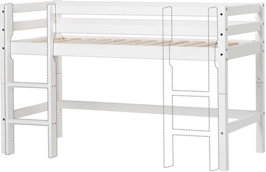 Hoppekids Hoogslaper ECO Dream kinderbed speelbed halfhoog bed van massief hout - Foto 6