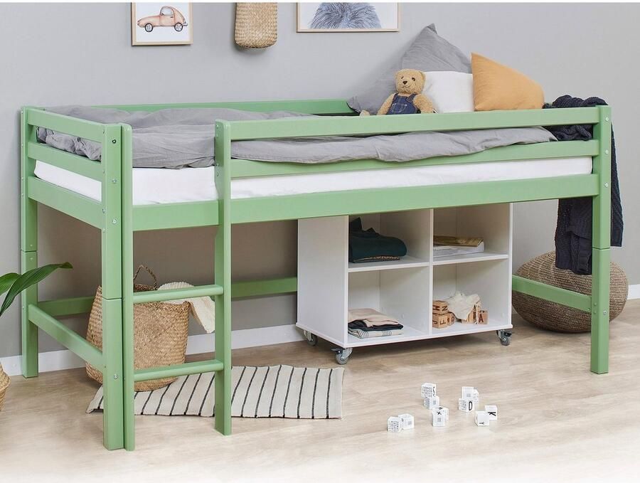Hoppekids Hoogslaper ECO Dream MY COLOR 90x200 om te bouwen tot een eenpersoonsbed 4 kleuren (set) - Foto 3