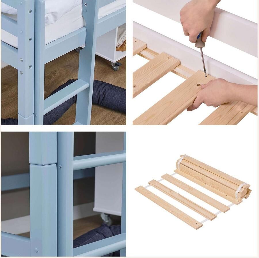 Hoppekids Hoogslaper ECO Dream MY COLOR 90x200 om te bouwen tot een eenpersoonsbed 4 kleuren (set) - Foto 2