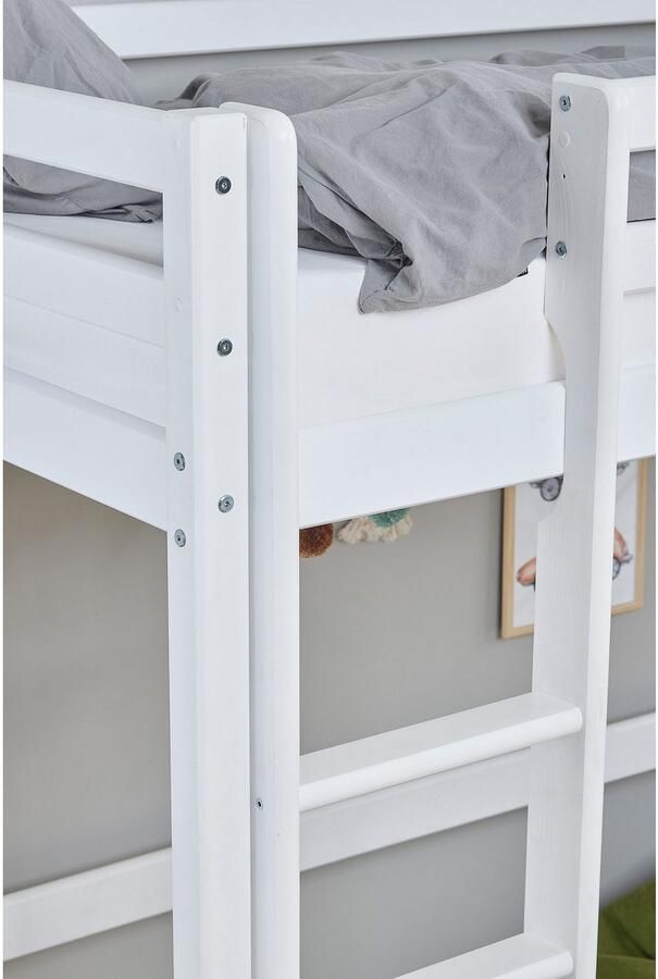 Hoppekids Hoogslaper Hochbett 90x200cm met bureau om te bouwen tot een eenpersoonsbed FSC gecertificeerd massief hout hoogslaper zonder bureau bruikbaar - Foto 9