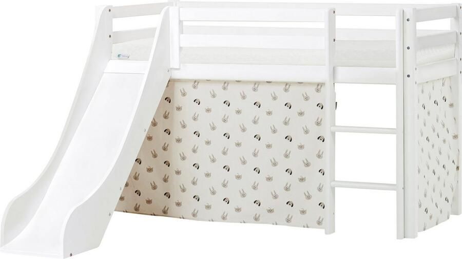 Hoppekids Hoogslaper "Pets Natur" Glijbaan & gordijn grijs en veel keus - Foto 5