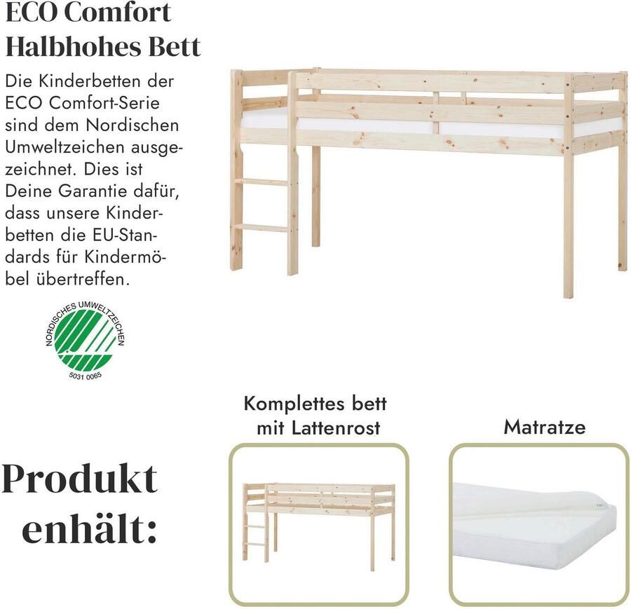 Hoppekids Speelbed ECO COMFORT hoogslaper deelbaar in 2 eenpersoonsbedden - Foto 5