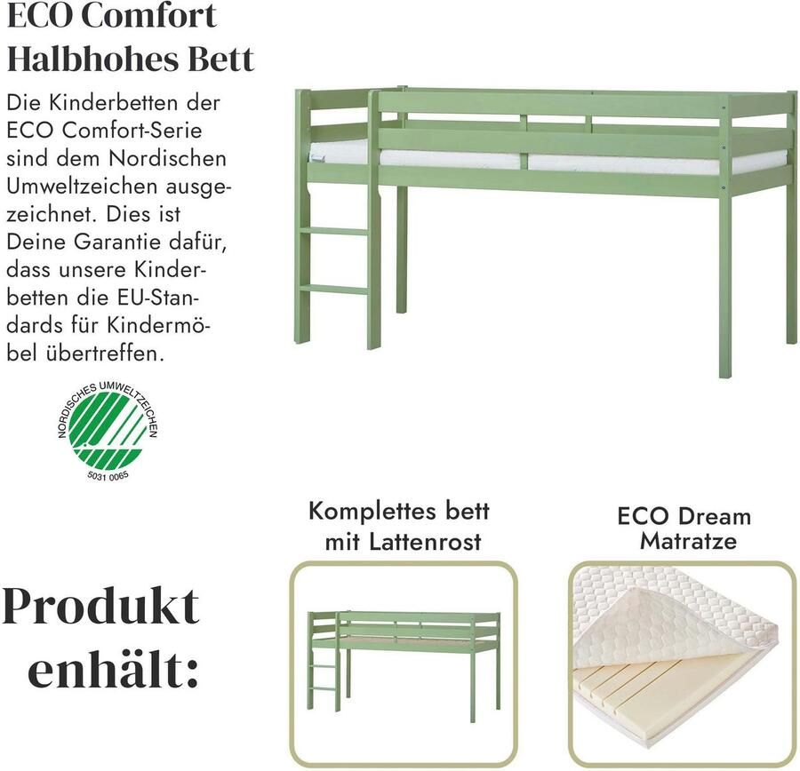 Hoppekids Speelbed ECO COMFORT hoogslaper deelbaar in 2 eenpersoonsbedden - Foto 4