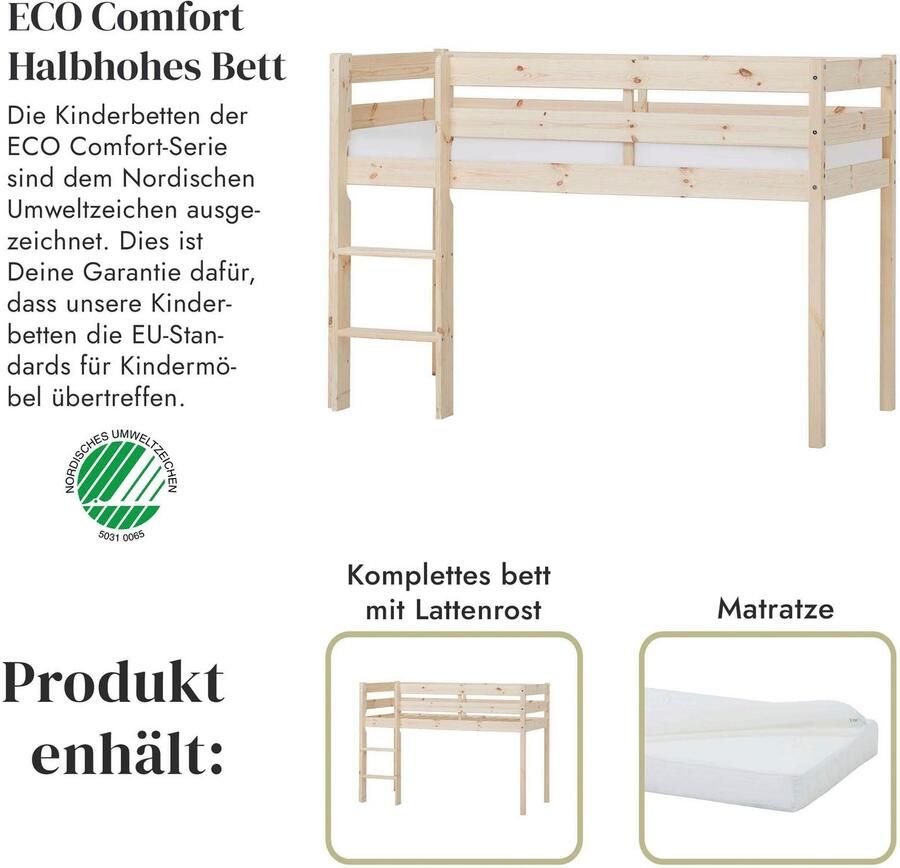 Hoppekids Speelbed ECO COMFORT hoogslaper deelbaar in 2 eenpersoonsbedden - Foto 5