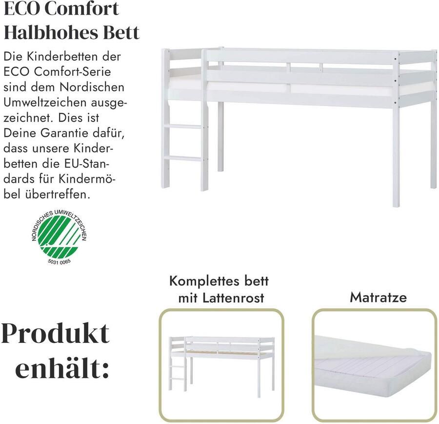 Hoppekids Speelbed ECO COMFORT hoogslaper deelbaar in 2 eenpersoonsbedden - Foto 5