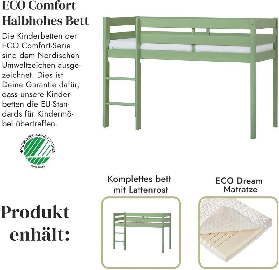 Hoppekids Speelbed ECO COMFORT hoogslaper deelbaar in 2 eenpersoonsbedden - Foto 4