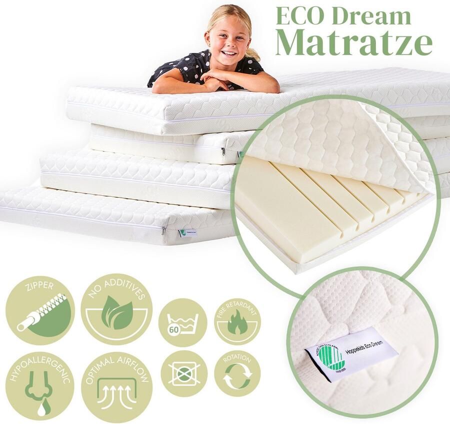 Hoppekids Speelbed ECO COMFORT hoogslaper deelbaar in 2 eenpersoonsbedden - Foto 5