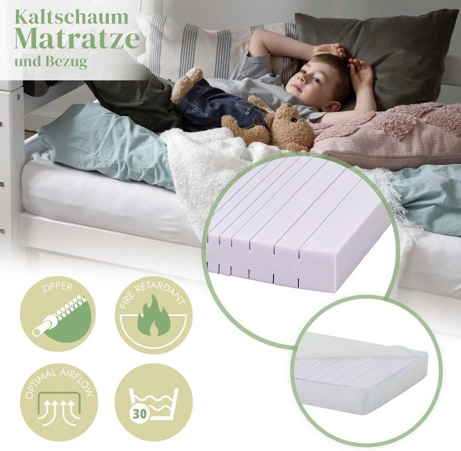 Hoppekids Speelbed ECO COMFORT hoogslaper deelbaar in 2 eenpersoonsbedden - Foto 4