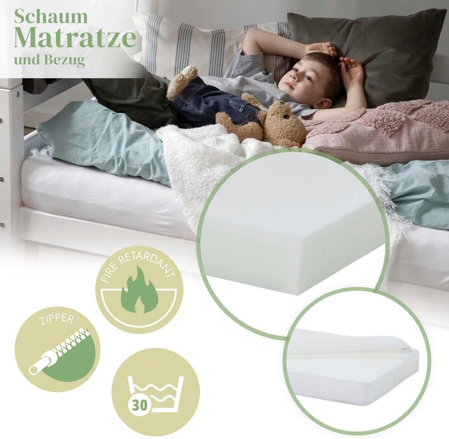 Hoppekids Speelbed ECO COMFORT hoogslaper deelbaar in 2 eenpersoonsbedden - Foto 4