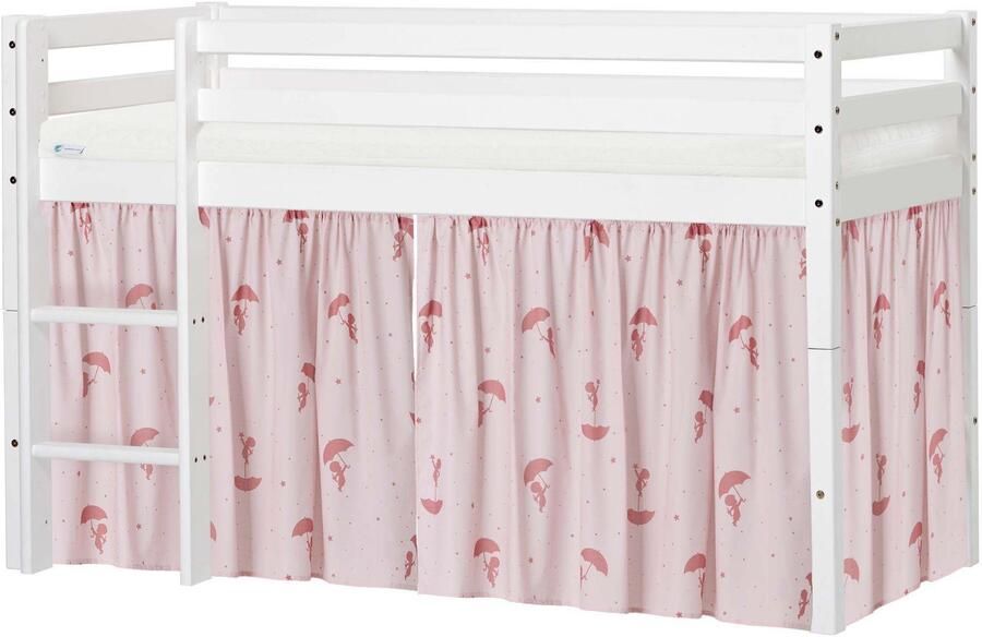 Hoppekids Speelbed ECO Dream hoogslaper deelbaar in 2 eenpersoonsbedden Massief hout naar keuze in 2 afmetingen en 4 kleuren matras ter keuze - Foto 4