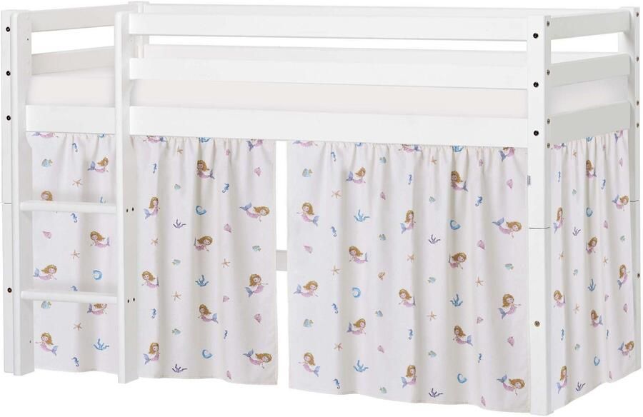 Hoppekids Speelbed ECO Dream hoogslaper om te bouwen tot een eenpersoonsbed Massief houten bed met zeemeermingordijn matras & 2 maten ter keuze - Foto 5