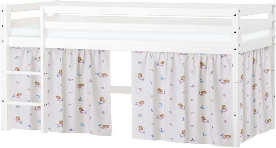 Hoppekids Speelbed ECO Dream hoogslaper om te bouwen tot een eenpersoonsbed Massief houten bed met zeemeermingordijn matras & 2 maten ter keuze - Foto 4