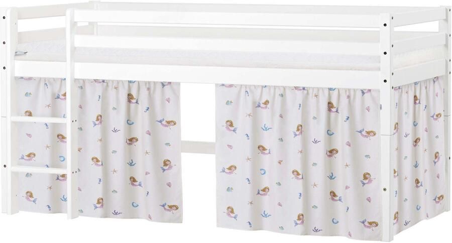 Hoppekids Speelbed ECO Dream hoogslaper om te bouwen tot een eenpersoonsbed Massief houten bed met zeemeermingordijn matras & 2 maten ter keuze - Foto 4