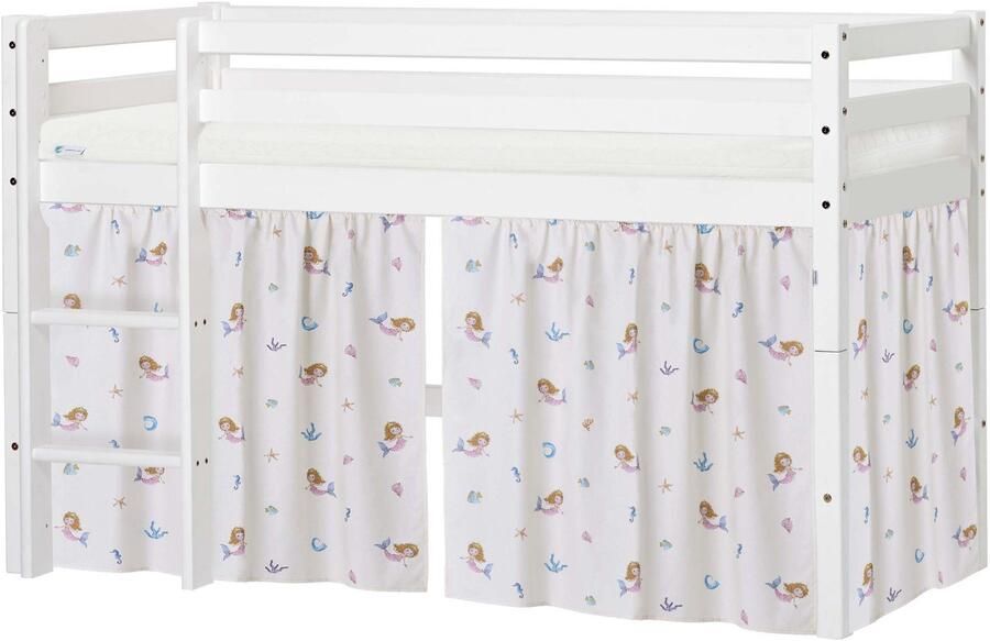 Hoppekids Speelbed ECO Dream hoogslaper om te bouwen tot een eenpersoonsbed Massief houten bed met zeemeermingordijn matras & 2 maten ter keuze - Foto 4