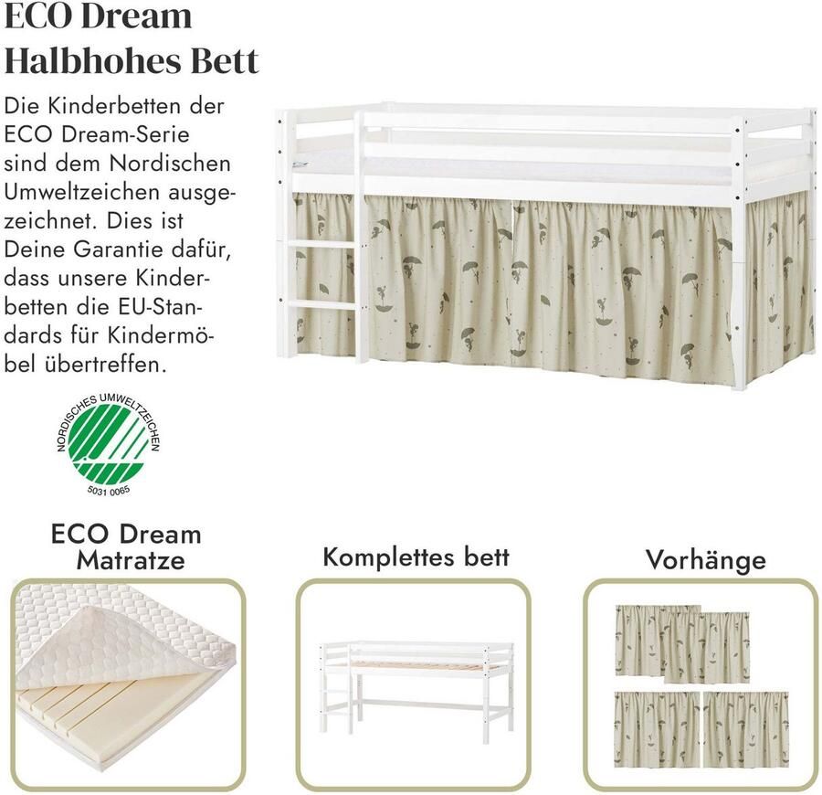 Hoppekids Speelbed Eco Dream Massief hout naar keuze in 2 afmetingen en 4 kleuren matras ter keuze - Foto 3