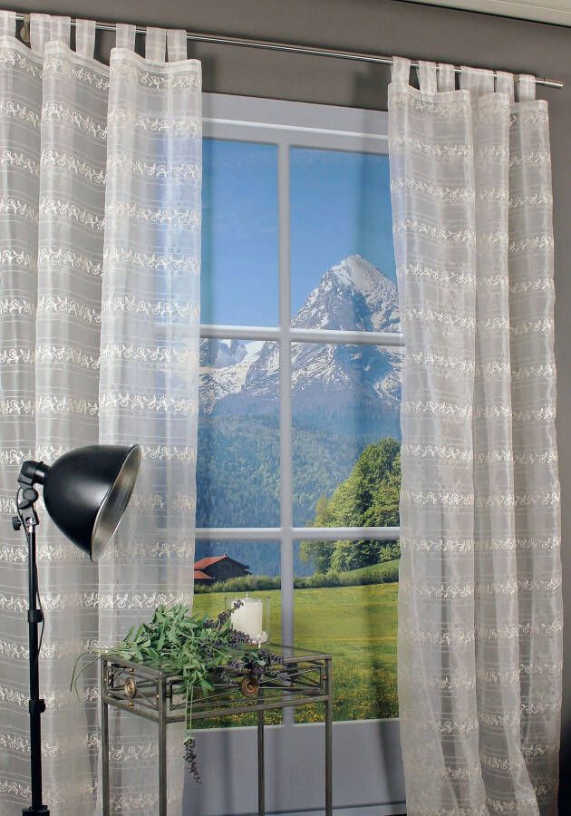 Hossner Gordijn Hallwylersee Lussenvitrage in bijzonder design (1 stuk) - Foto 6