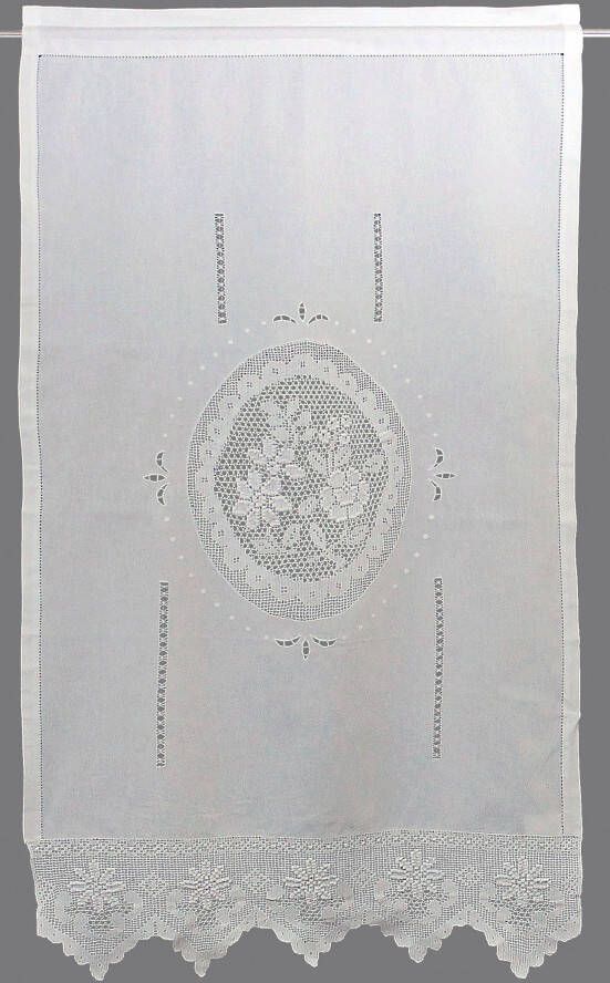 Hossner Gordijn Wildspitze m. echte handgemaakte gehaakte kant (1 stuk) - Foto 6