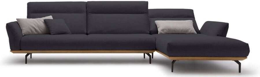 OTTO Creation BY ROLF BENZ Hoekbank Hs.460 Sokkel in walnotenhout onderstel in umbra grijs breedte 338 cm - Foto 13