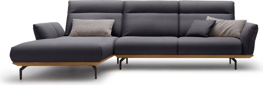 OTTO Creation BY ROLF BENZ Hoekbank Hs.460 Sokkel in walnotenhout onderstel in umbra grijs breedte 318 cm - Foto 12