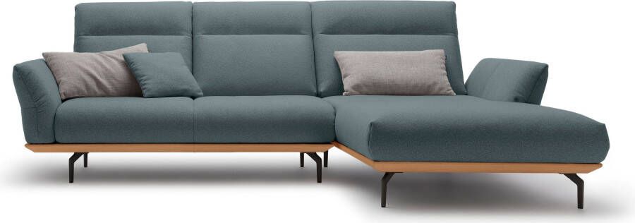 OTTO Creation BY ROLF BENZ Hoekbank Hs.460 Sokkel in eiken gegoten aluminium poten in umbra grijs breedte 298 cm - Foto 11