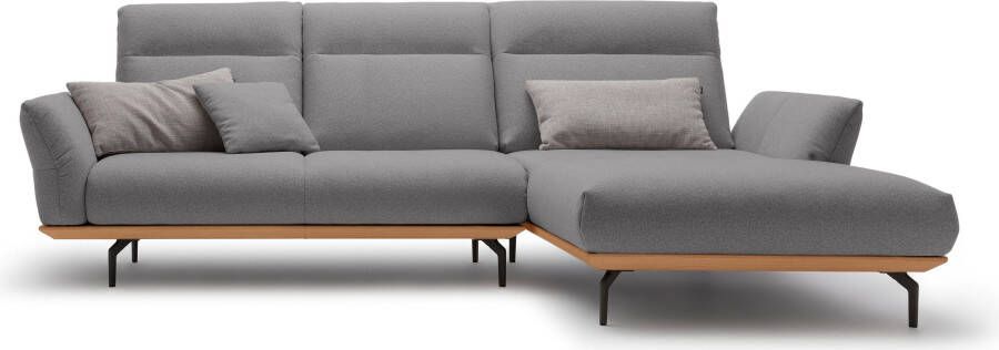 OTTO Creation BY ROLF BENZ Hoekbank Hs.460 Sokkel in eiken gegoten aluminium poten in umbra grijs breedte 298 cm - Foto 11