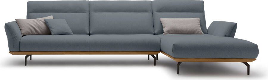 OTTO Creation BY ROLF BENZ Hoekbank Hs.460 Sokkel in walnotenhout onderstel in umbra grijs breedte 338 cm - Foto 10