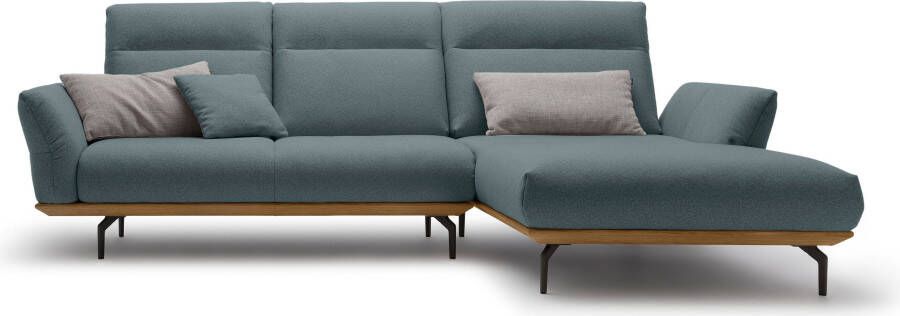 OTTO Creation BY ROLF BENZ Hoekbank Hs.460 Sokkel in walnotenhout onderstel in umbra grijs breedte 298 cm - Foto 12