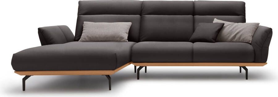 OTTO Creation BY ROLF BENZ Hoekbank Hs.460 Sokkel in eiken gegoten aluminium poten in umbra grijs breedte 298 cm - Foto 12